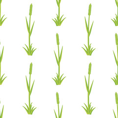 Fresh grass seamless vector pattern
