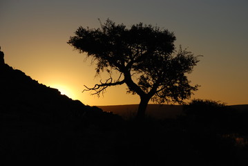 Sonnenuntergang am Fish River Canyon