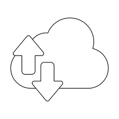 Cloud computing symbol icon vector illustration graphic design