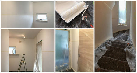 Zimmer renovieren, abkleben und streichen