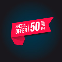 Special Offer 50% Off Tag