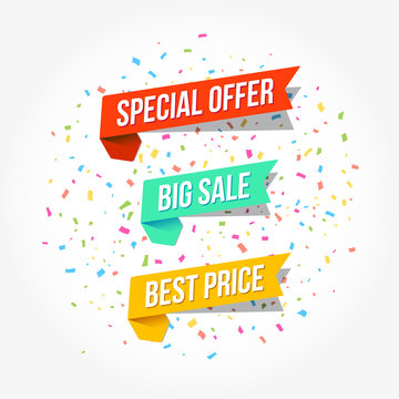 Special Offer, Big Sale & Best Price Tags