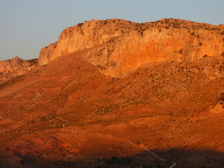 Paisaje en Ardales en la provincia de Málaga, en la comunidad autónoma de Andalucía, España