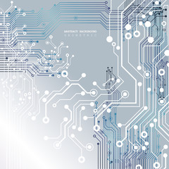 Circuit board, technology background. Vector illustration. EPS 10.