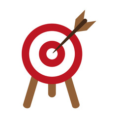 Target dartboard symbol icon vector illustration graphic design