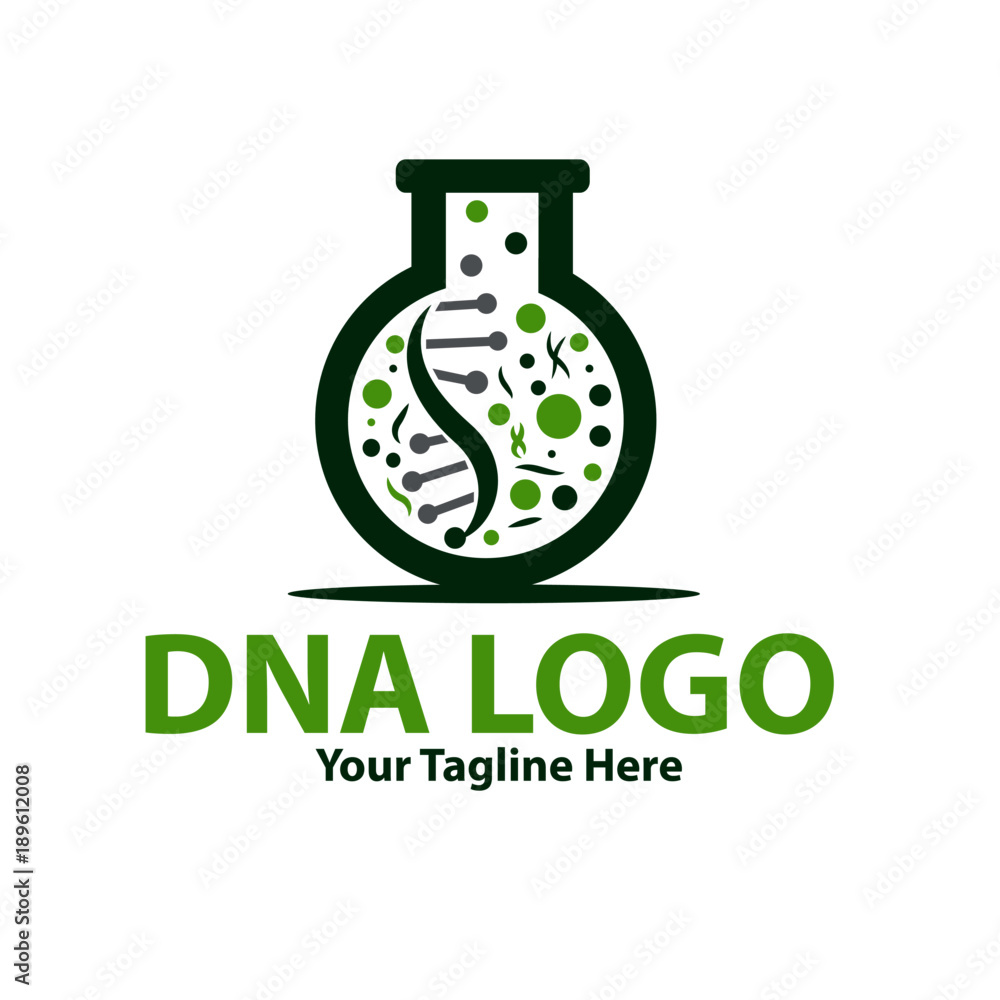 Canvas Prints dna lab logo