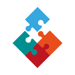 Jigsaw puzzle symbol icon vector illustration graphic design