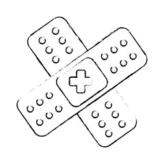 cure band isolated icon