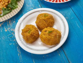 Butternut squash and feta falafel
