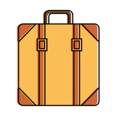 suitcase bag isolated icon