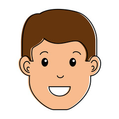 young man head avatar character