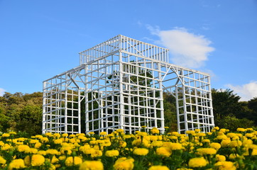 Greenhouse with flower in Chiangmai Thailand
