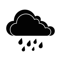 weather cloud rainy icon