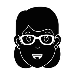 beautiful woman head avatar character