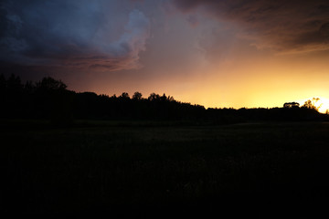 Fototapeta na wymiar Sky sunset