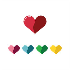 Love Logo Vector Template Design