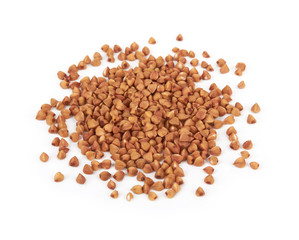 buckwheat grains isolated