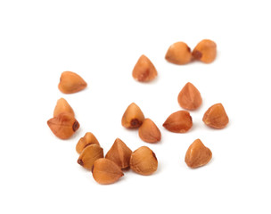 buckwheat grains isolated