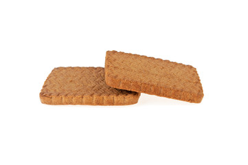cookie square isolated on white background