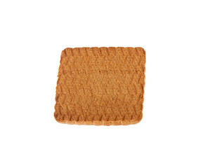cookie square isolated on white background