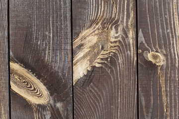 Old wooden fence background. the brown wood texture with natural patterns