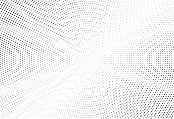 Halftone background Digital gradient. Dotted pattern with circles, dots, point small scale Black and white vector illustration
