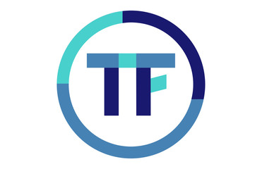 TF Global Circle Ribbon letter Logo 