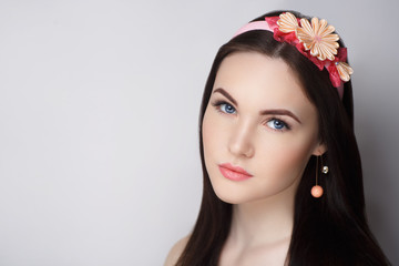 woman nude make up