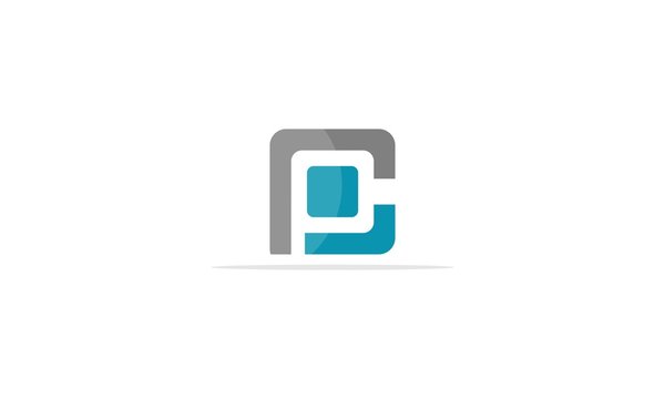 Letter PC Creative Abstract Modern Technology Logo, PC letter logo for your company branding icon