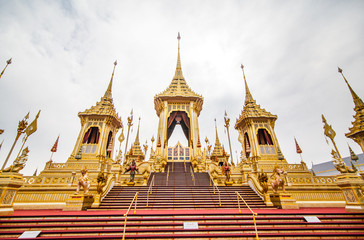 Fototapeta premium The royal funeral pyre King Rama 9 King of Thailand's beloved and the world.
