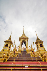 Fototapeta premium The royal funeral pyre King Rama 9 King of Thailand's beloved and the world.