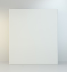 Blank tall box. 3d illustration on studio background. 3D Illustration