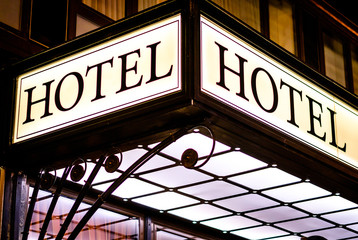 hotel sign