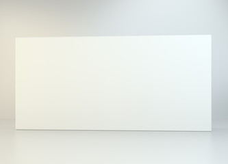 Blank tall box. 3d illustration on studio background. 3D Illustration