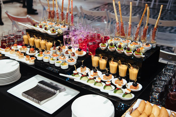 Coffee break prepare for serve guests attending seminar during break time in meeting room