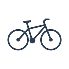 bicycle icon on white background.