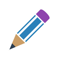 pencil icon on white background.