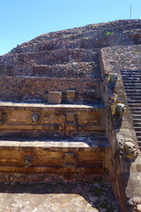 View on the pyramid of the sun and road of dead - Mexico - Teotihuacan