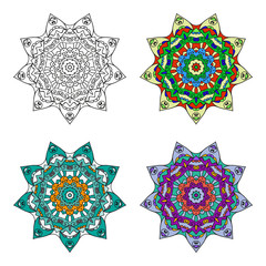 Mandala color set