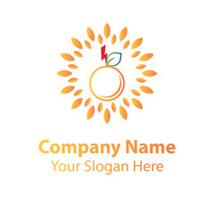 Power fruit logo design