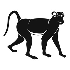 Monkey icon, simple style