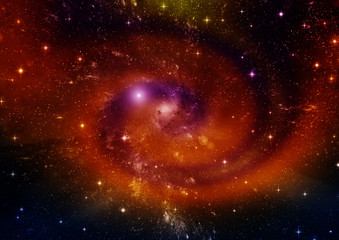 galaxy in a free space