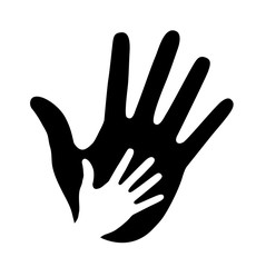 Obraz premium Caring hand logo, vector illustration