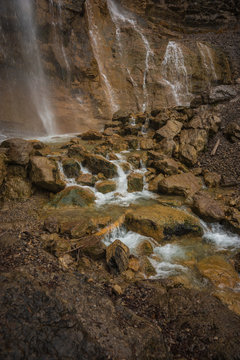 Landscape with waterfall Uchan Su in Crimea, Russia