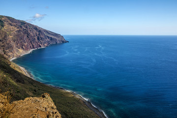 Obraz premium Madeira island seaside, Porto Moniz, Portugal