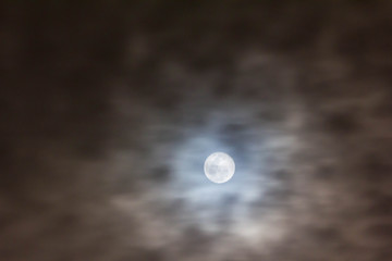 Naklejka na ściany i meble abstract blur focus the moon is lighting on sky