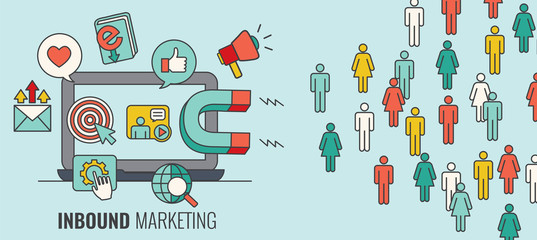 Header With Magnet Attracting new Leads and Generating Income with the Imarketing