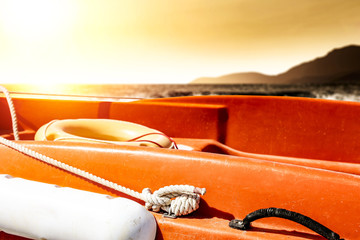 Fototapeta premium summer time and boad with free space 