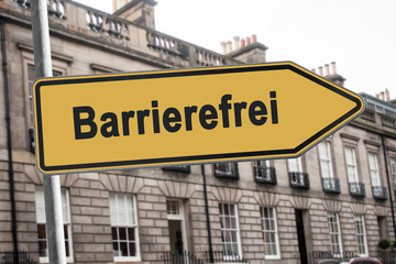 Obraz premium Schild 238 - Barrierefrei