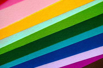 Felt in different colors.